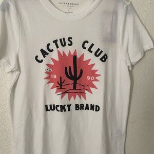 Lucky Brand NWT Cactus Club T Shirt SZ S